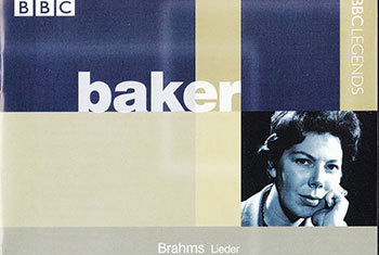 BBC Legends BBCL 4200. Baker: Brahms – Lieder (APE)