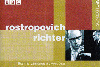 BBC Legends BBCL 4263. Rostropovich, Richter: Brahms – Cello Sonata in E minor op.38, Grieg – Cello Sonata in A minor op.36