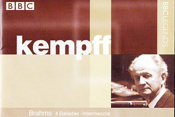 BBC Legends BBCL 4114. Kempff: Brahms – 4 Ballades, Intermezzos, Schumann – Piano Sonata no.2,Impromptu D935 no.2 (APE)