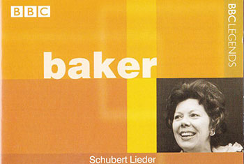 BBC Legends BBCL 4070. Baker: Schubert Lieder, Sehnsucht, Das Rosenband, Abenstern, Der Musensohn (APE)