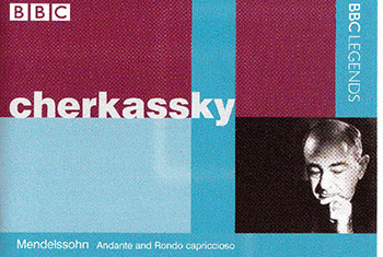 BBC Legends BBCL 4254. Cherkassky: Mendelssohn – Andante and Rondo capriccioso, Schubert – Piano Sonata D959