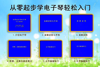 万晓乐·从零起步学电子琴教程视频CD全集免费下载