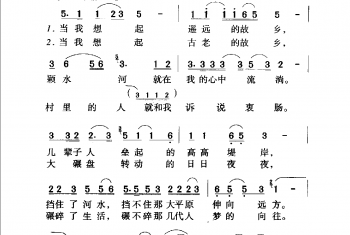 遥远的故乡（电视剧《颖河的故事》插曲）都晓词 关块曲