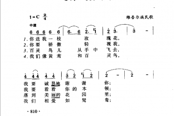 送我一支玫瑰花 维吾尔族民歌