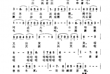 影视剧曲谱：敢问路在何方（电视连续剧《西游记》主题歌）