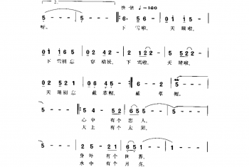 心中的太阳(电视连续剧《雪城》主题歌）文歧词 黎夫曲