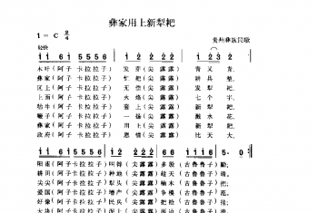 彝家用上新犁粑 贵州舞族民歌