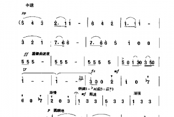 外国古典歌曲简谱：维也纳森林的故事(奥)斯特劳斯曲