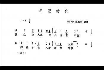 年轻时代（台湾）郑智化词曲