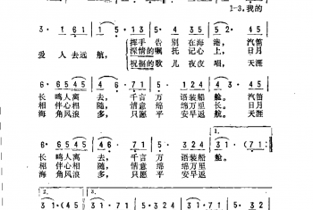 蓝色的心愿（电视专题片《人与人》插曲）晨枫词 楚兴元曲