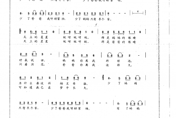 少儿歌唱考级简谱：有了爸爸和妈妈，才有幸福的家 张名河词 孟庆云曲(四级)